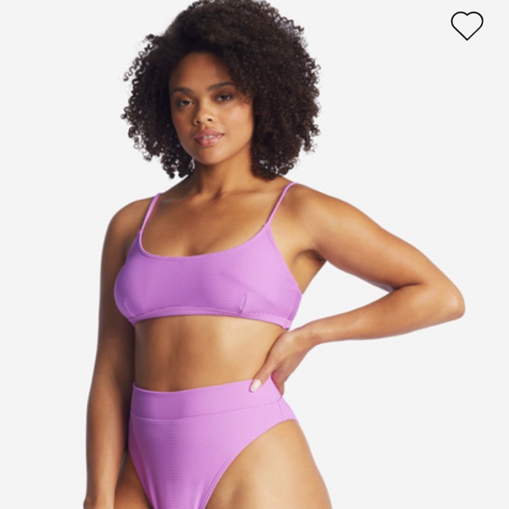 NWT Billabong Tanlines Avery mini scoop neck bikini top. Color: purple - Picture 6 of 10